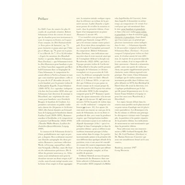 Henle Verlag Schumann Romanzen Oboe