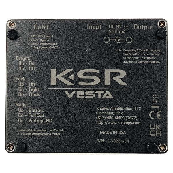 KSR Vesta Guitar Preamp