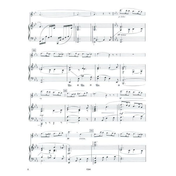 Fentone Music Fauré Sicilienne Clarinet