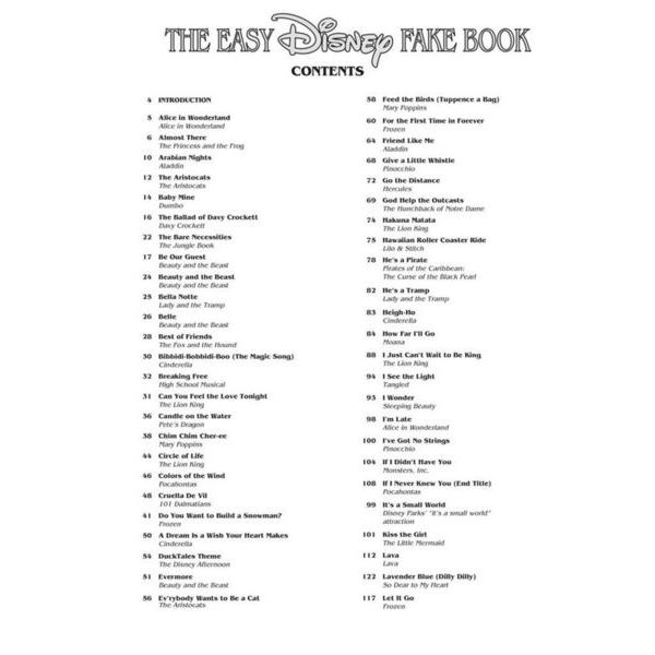 Hal Leonard The Easy Disney Fake Book