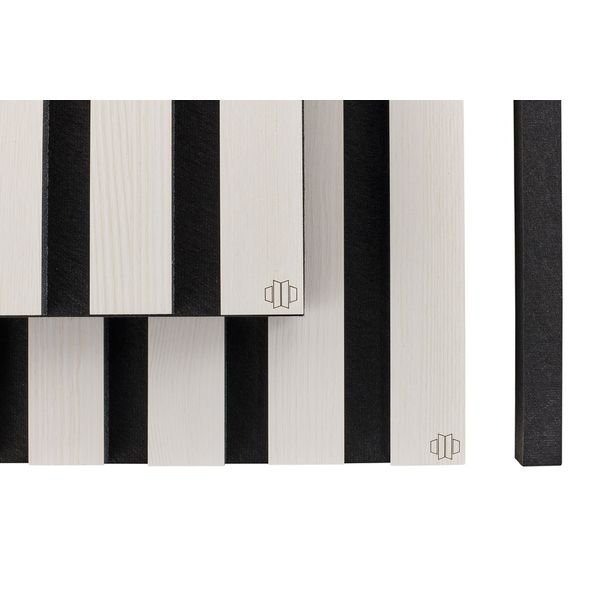 t.akustik Stripe Absorber 120 White Wood