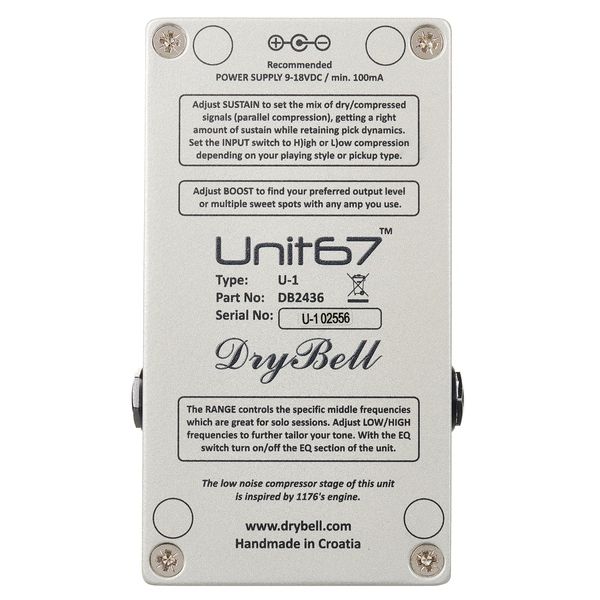 DryBell Unit67 Compressor, Boost & EQ