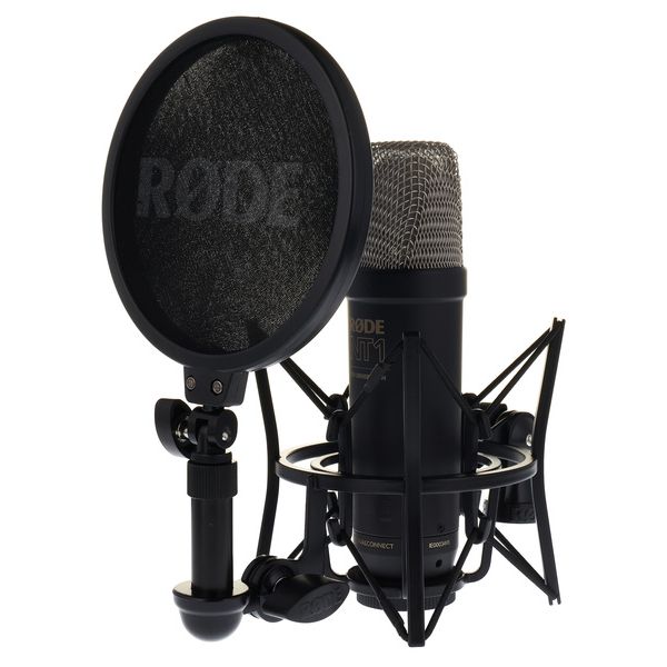 Microphone Studio Rode NT1 5ème Génération + Trépied Keepdrum - Double Connexion XLR/USB, Effets Intégrés - Enregistrement