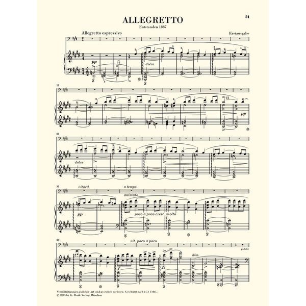 Henle Verlag Grieg Sonate a-moll op. 36