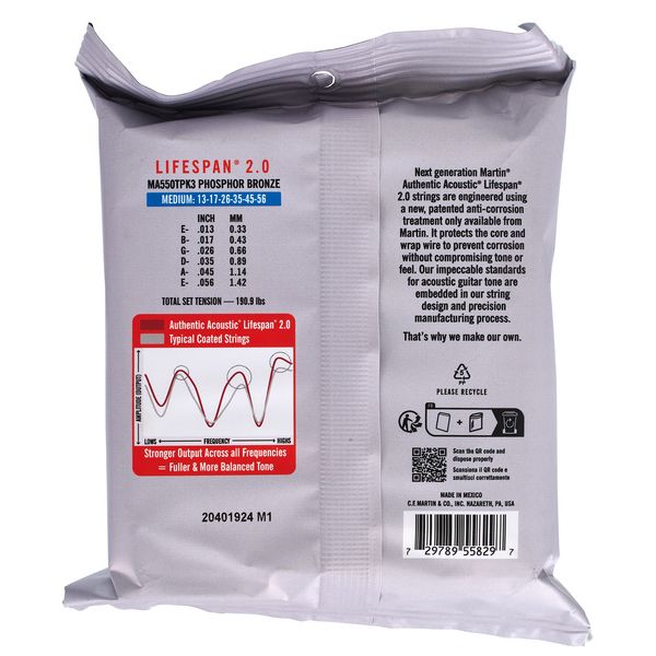 Martin Guitar MA550T Authentic 3-Pack