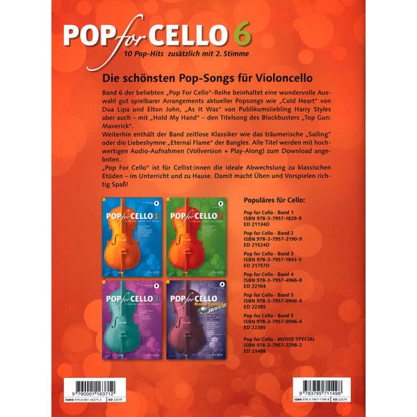 Schott Pop For Cello 6