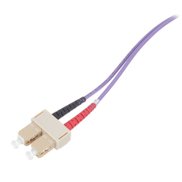 CONBIC OM4 Multimode Fiber Optic Cable Duplex LC To SC – 0.5m To 20m (Purple, 3.0mm Diameter)