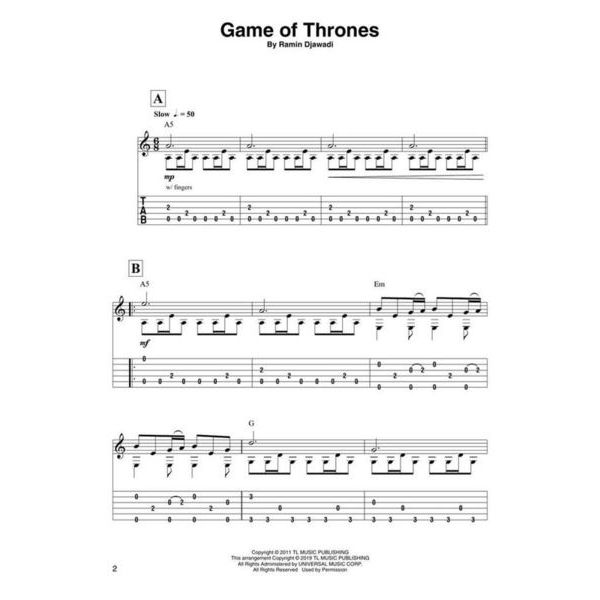 Hal Leonard Game of Thrones Guitar