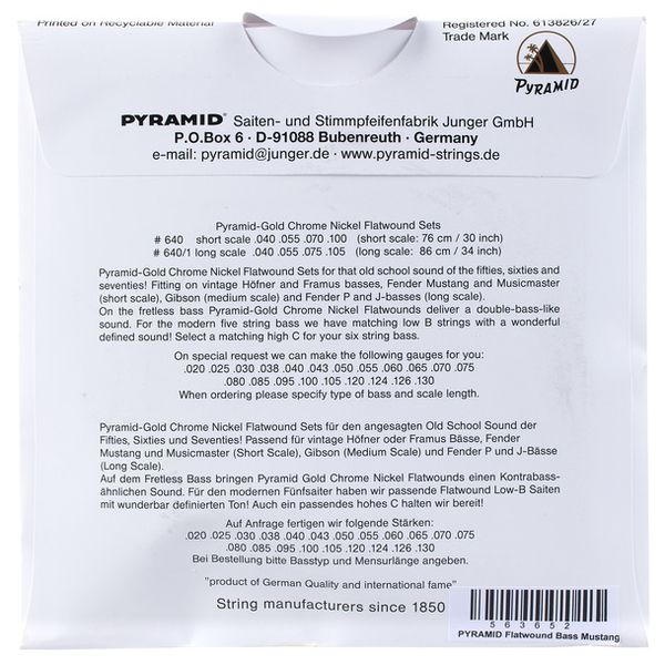 Pyramid Flatwound Bass 647/A