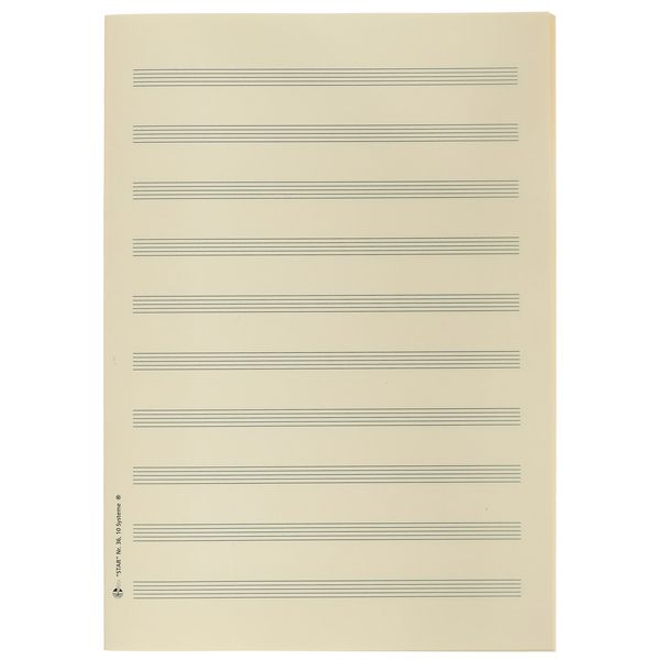 Star Sheet Music Paper DIN A4 10