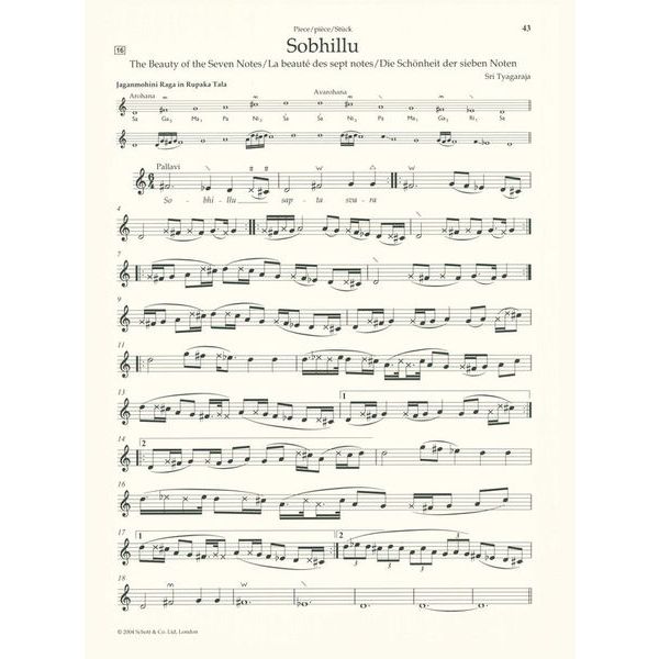 Schott Indian Melodies Violin