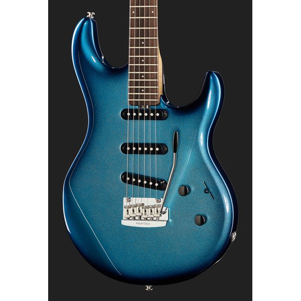 Ernie Ball Music Man Luke L4 SSS Trem Diesel Blue (632) - Willcutt Guitars