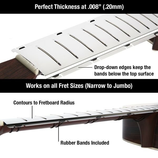 Fretboard guard set (narrow-medium-wide+rubber bands)