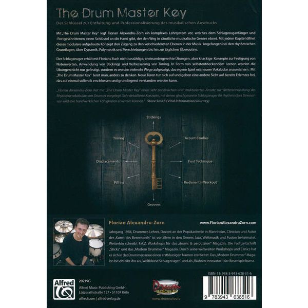 Alfred Music Publishing Drum Master Key