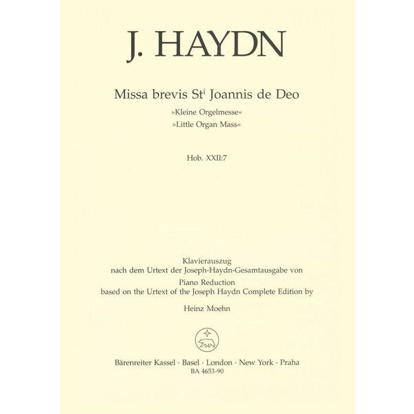 Bärenreiter Haydn Missa brevis St. Joannis