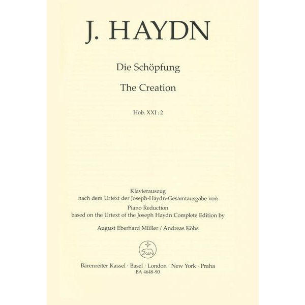 Bärenreiter Haydn Die Schöpfung