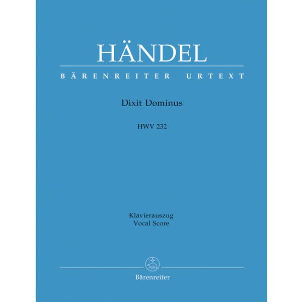 Bärenreiter Händel Dixit Dominus