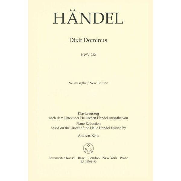 Bärenreiter Händel Dixit Dominus