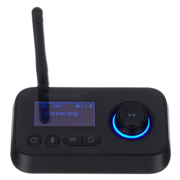 Omnitronic BDT-5.0 adaptateur audio Bluetooth 5.0 3-en-1 ave