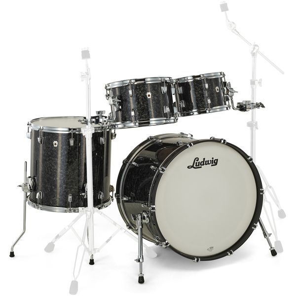 Ludwig NeuSonic Mod2 4pc Set Ebony P.