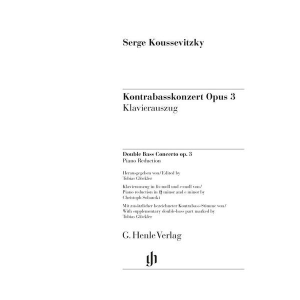 Henle Verlag Koussevitzky Kontrabasskonzert