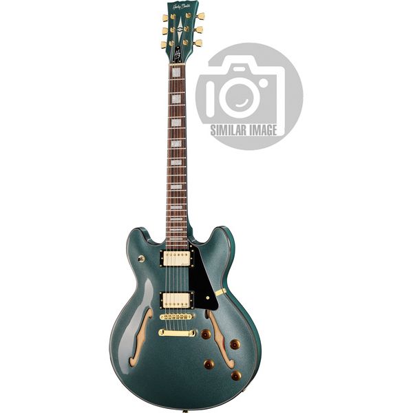Harley Benton HB-35Plus Gun Metal Blue