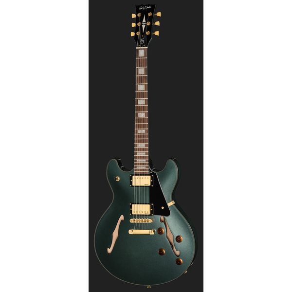 Harley Benton HB-35Plus Gun Metal Blue