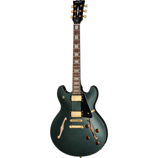 Harley Benton HB-35Plus Gun Metal Blue