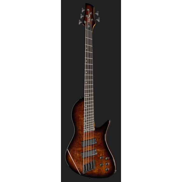 Harley Benton MSB-5 Black Flame Burl