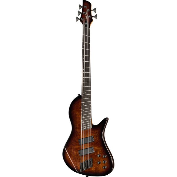 Harley Benton MSB-5 Black Flame Burl