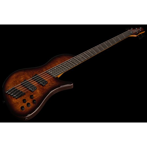 Harley Benton MSB-5 Black Flame Burl