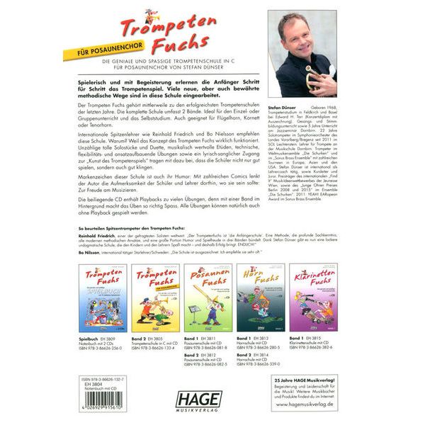 Hage Musikverlag Trompeten Fuchs C