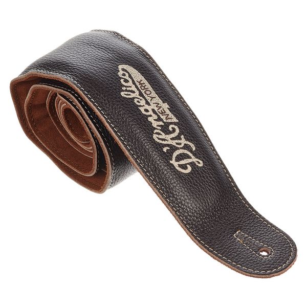 DAngelico Leather Guitar Strap Brown
