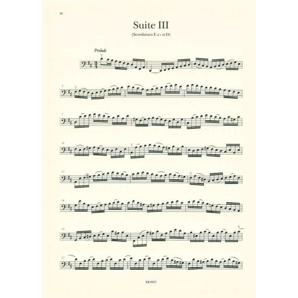 Ricordi Bach 6 Suites Double Bass