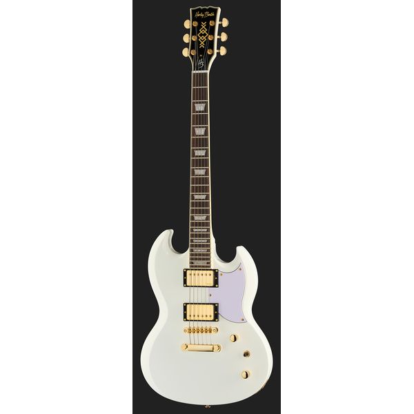 Harley Benton DC-Custom II White