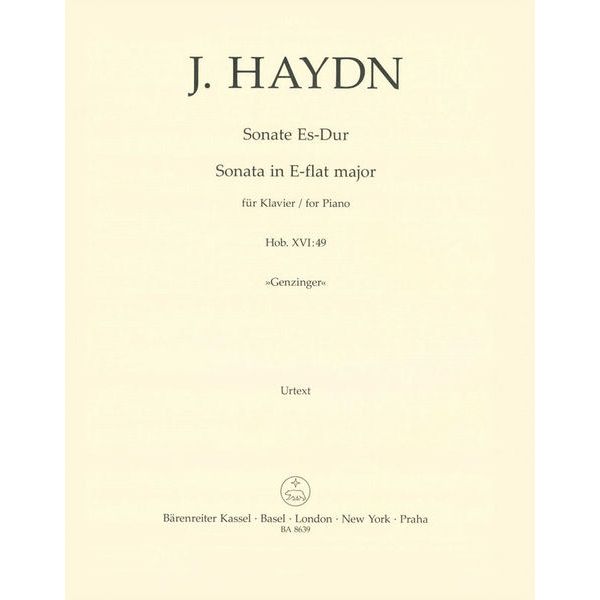 Bärenreiter Haydn Klaviersonate Es-Dur