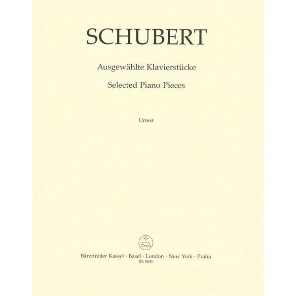 Bärenreiter Schubert Ausgewählte Klavier