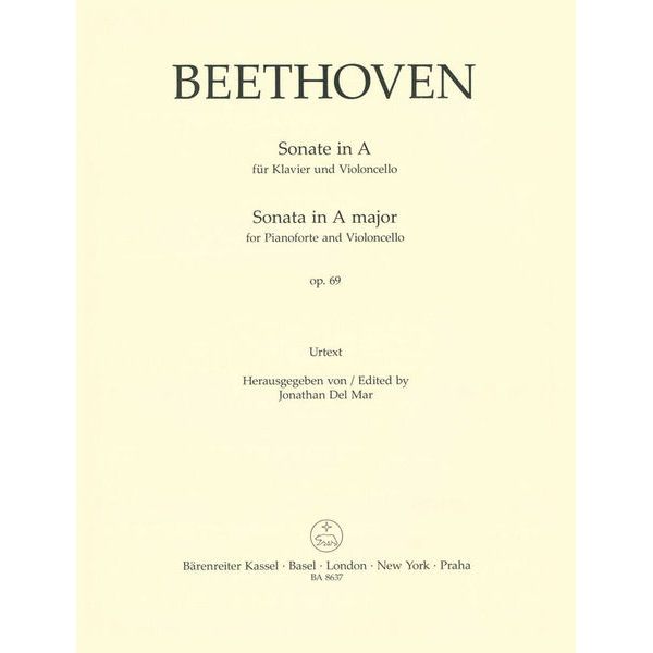 Bärenreiter Beethoven Cellosonate A-Dur