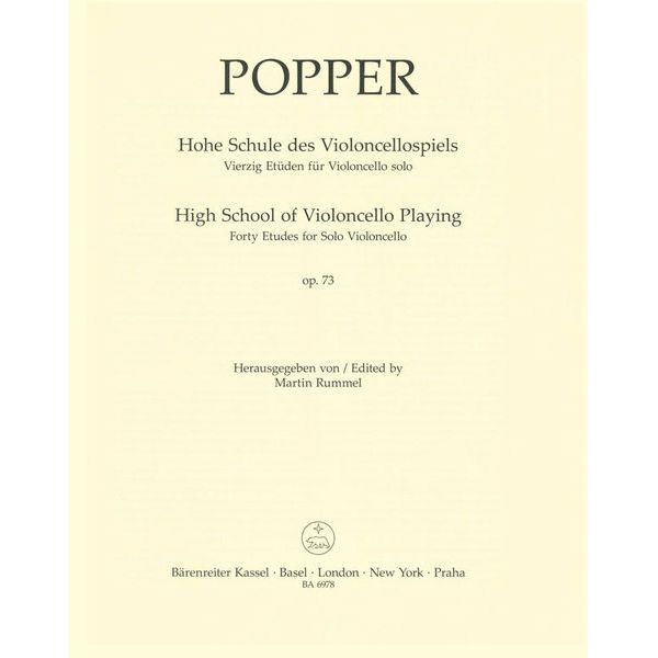 Bärenreiter Popper Hohe Schule Violoncello