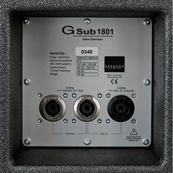 Seeburg Acoustic Line G Sub 1801