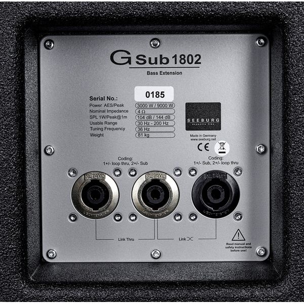 Seeburg Acoustic Line G Sub 1802