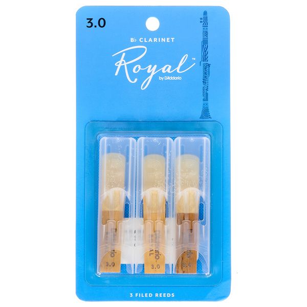 DAddario Woodwinds Royal Bb-Clarinet 3.0 3-Pack
