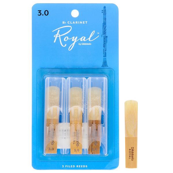 DAddario Woodwinds Royal Bb-Clarinet 3.0 3-Pack
