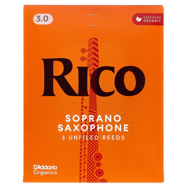 DAddario Woodwinds Rico Soprano Sax 3.0 3-Pack