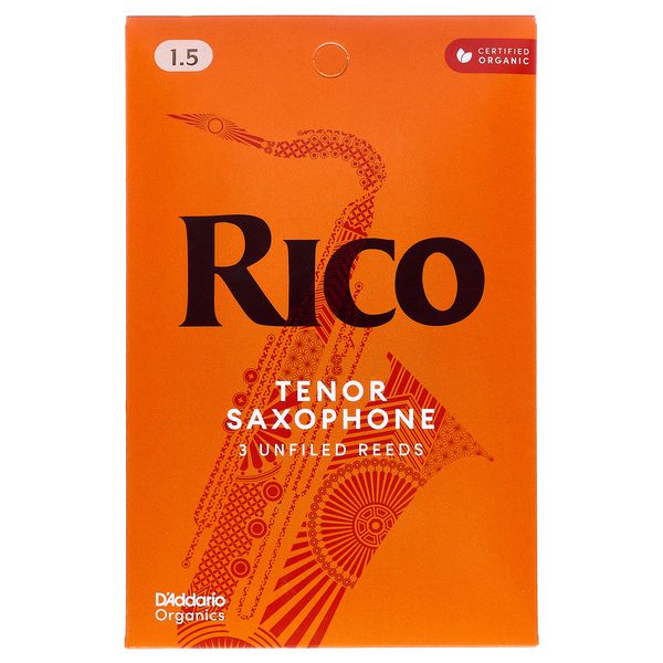 DAddario Woodwinds Rico Tenor Sax 1.5 3-Pack