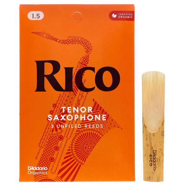 DAddario Woodwinds Rico Tenor Sax 1.5 3-Pack