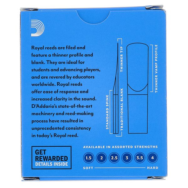 DAddario Woodwinds Royal Soprano Sax 4.0