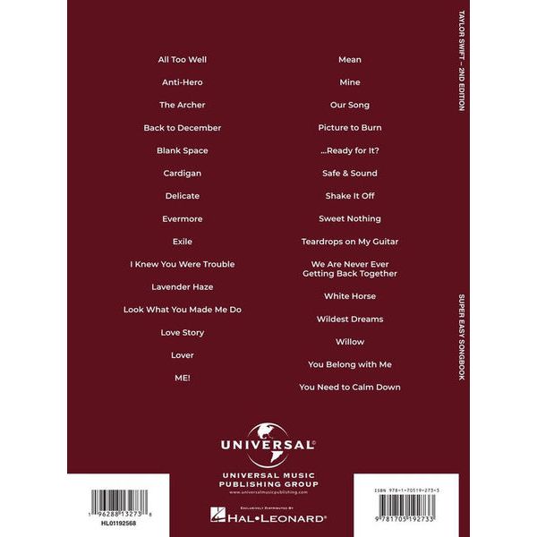 Hal Leonard Taylor Swift Midnights (3 AM) – Thomann Portuguesa