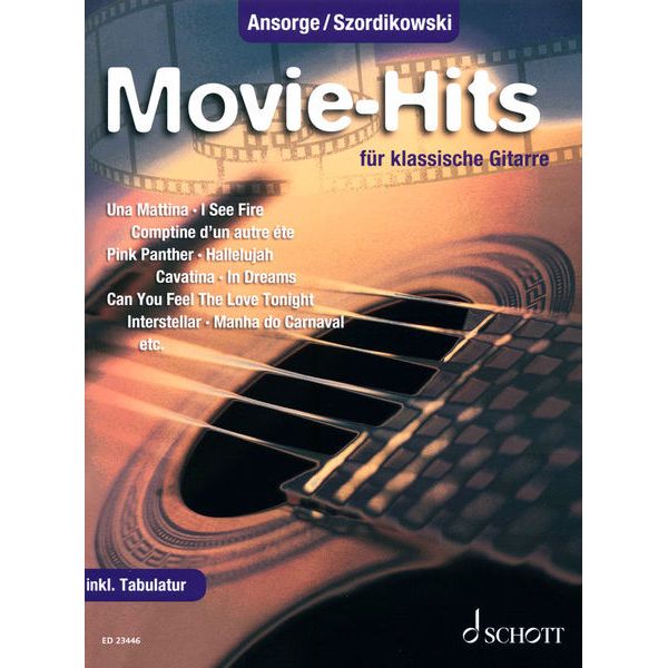 Schott Movie-Hits klassische Gitarre