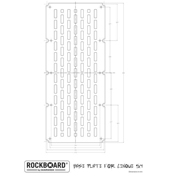 Rockboard Base Plate for CINQUE 5.4